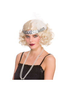 Wicked Costumes Blonde Charleston pruik met krullen