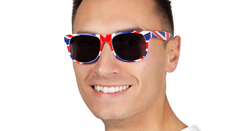 Wicked Costumes Bril Engelse vlag