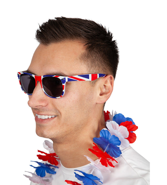 Wicked Costumes Bril Engelse vlag