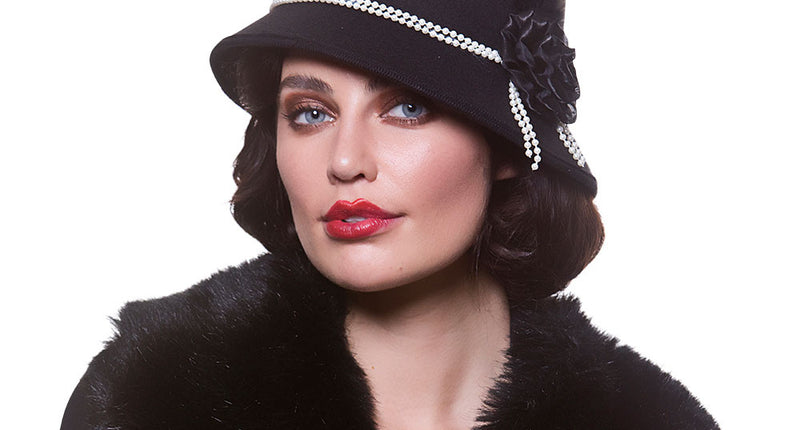 Wicked Costumes Charleston hoed met nep parels jaren-20