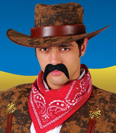 Wicked Costumes Cowboy snor zwart
