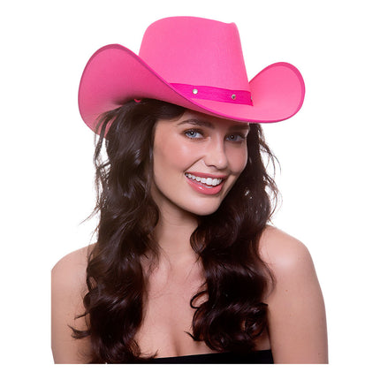 Wicked Costumes Cowboyhoed roze Texaans