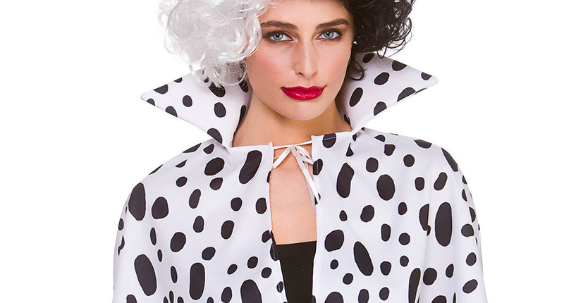 Wicked Costumes Dalmatiërs cape Daisy met kraag