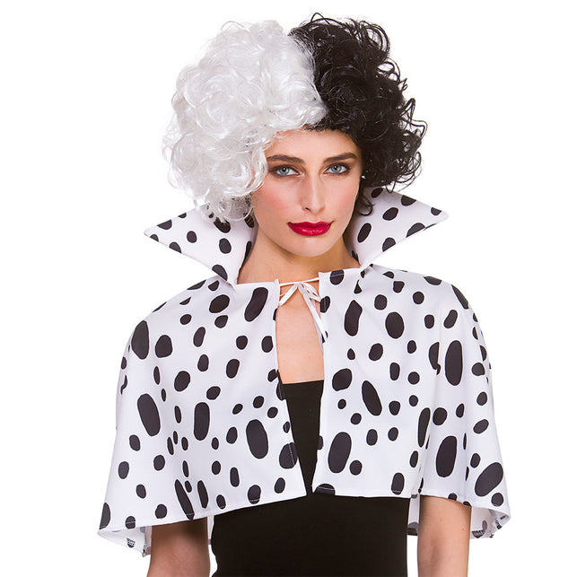 Wicked Costumes Dalmatiërs cape Daisy met kraag