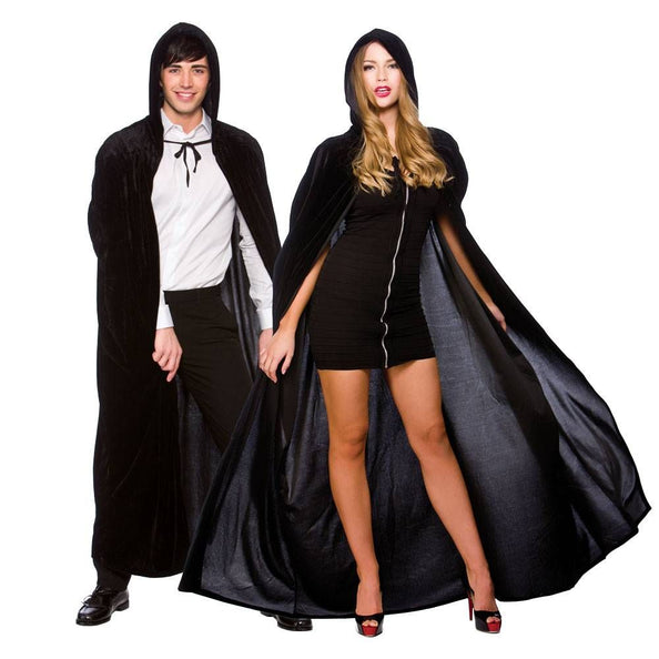 Wicked Costumes Deluxe volwassen cape zwart