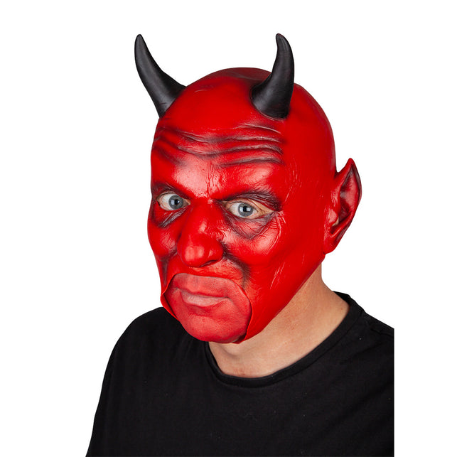 Wicked Costumes Duivelmasker Luficer met hoorntjes