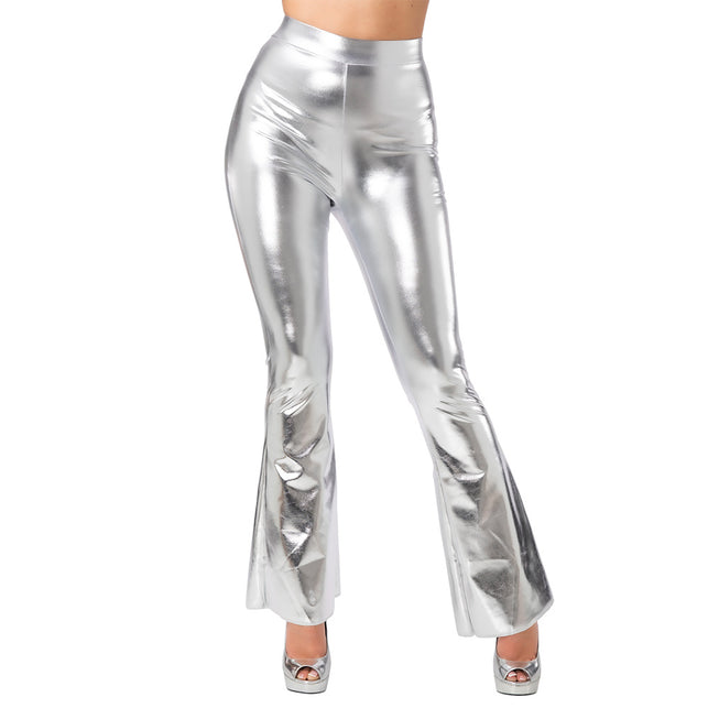 Wicked Costumes Flare broek dames Whitney zilver