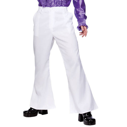 Wicked Costumes Flower power broek in wit