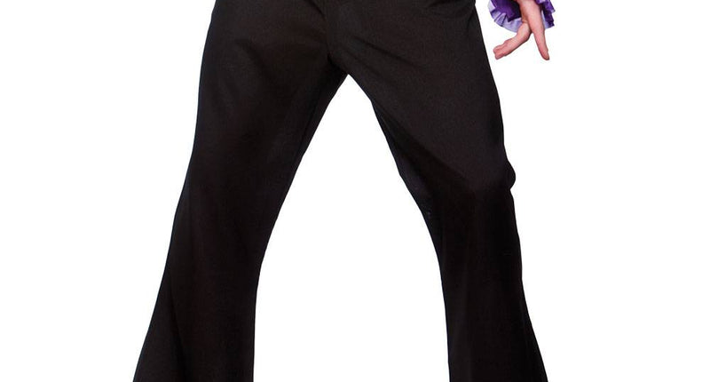 Wicked Costumes Flower power broek in zwart