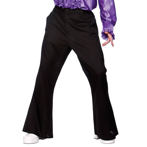 Wicked Costumes Flower power broek in zwart