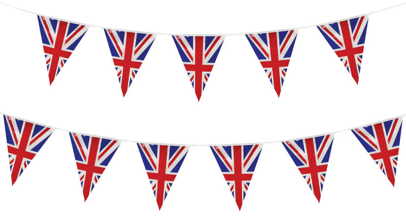 Wicked Costumes Groot Britannië driehoek vlaggenlijn 4m