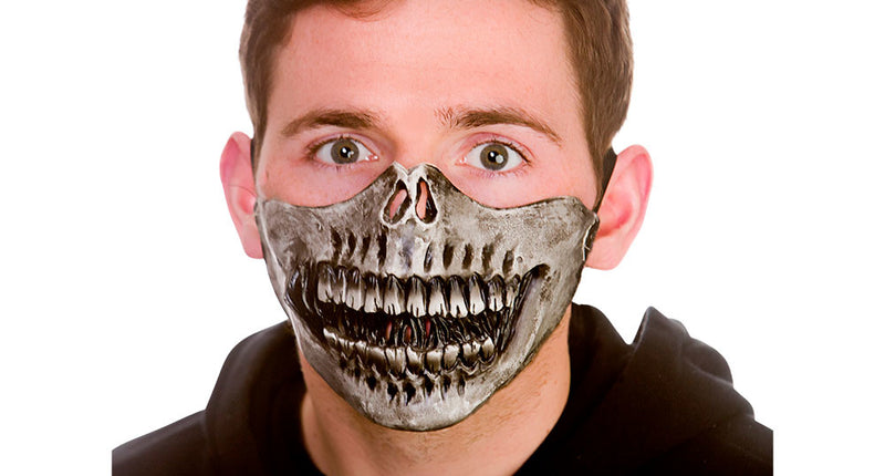 Wicked Costumes Half gezicht masker skeleton  latex