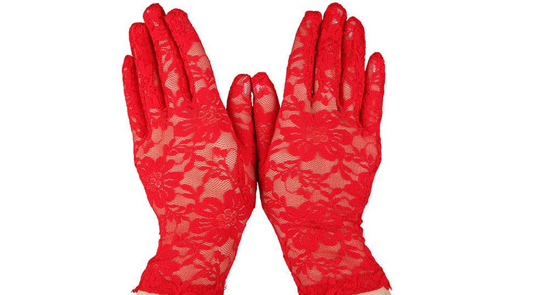 Wicked Costumes Handschoenen lang rood