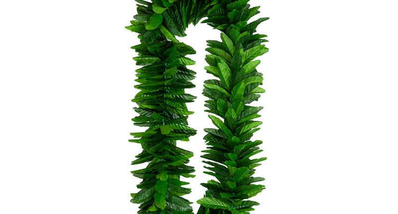 Wicked Costumes Hawaii slinger met groene blaadjes