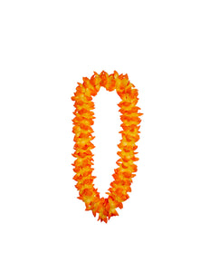 Wicked Costumes Hawaii slinger  oranje met  orchideeën