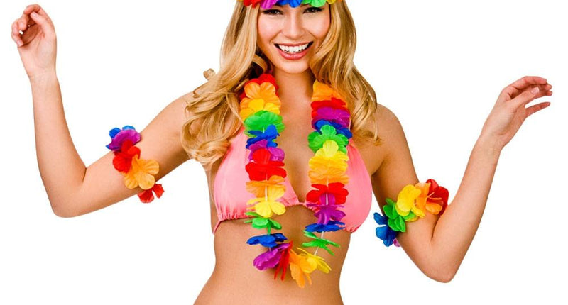Wicked Costumes Hawaii slinger set 4 delig