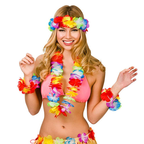 Wicked Costumes Hawaii slinger set 4 delig luxe