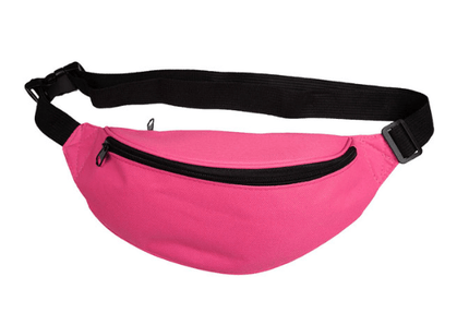 Neon pink fanny pack