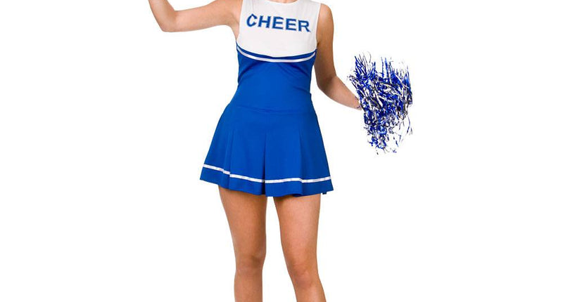 Wicked Costumes Hoge School Cheerleader jurkje in blauw