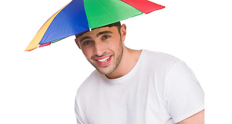 Wicked Costumes Hoofdparaplu kleurrijk