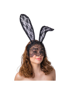 Wicked Costumes Kanten bunny oren met sluier