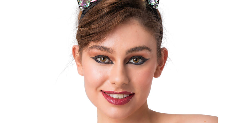 Wicked Costumes Katten oortjes met juwelen Ella