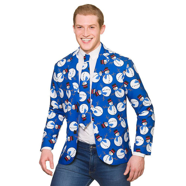 Wicked Costumes Kerst colbert jas Cool sneeuwpop