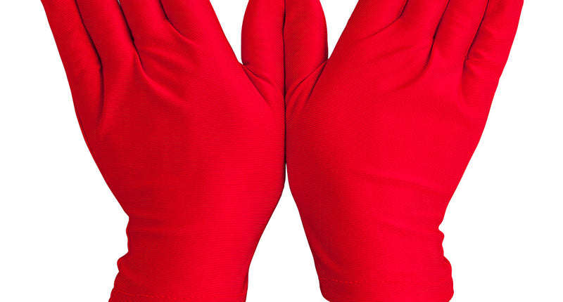 Wicked Costumes Korte dames handschoenen rood Lini