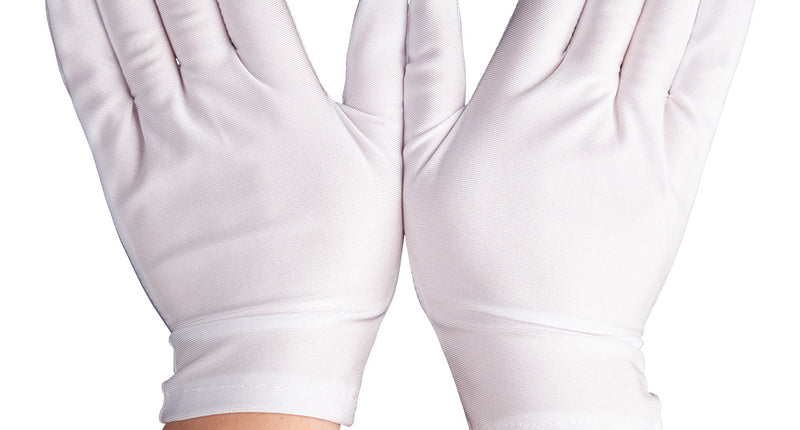 Wicked Costumes Korte dames handschoenen wit Lini