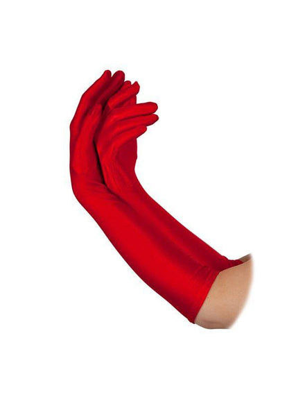 Wicked Costumes Lange handschoenen rood
