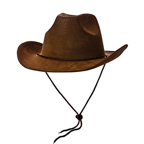 Wicked Costumes Luxe bruine suede hoed