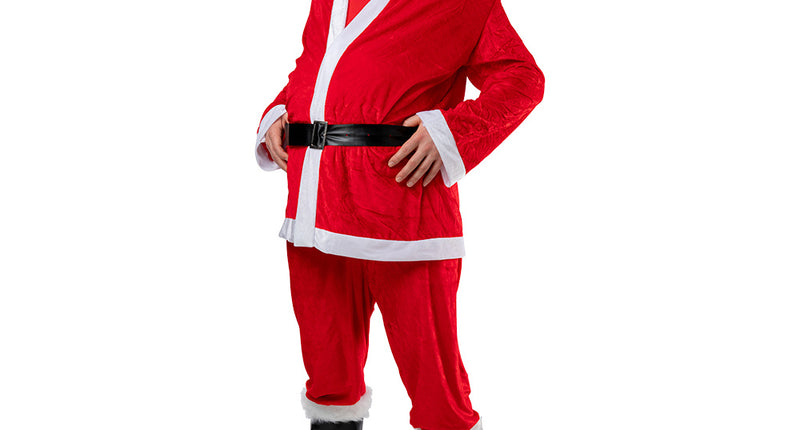 Wicked Costumes Luxe kerstman kostuum velours 6 delig