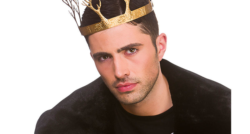 Wicked Costumes Nep gouden kroon met boompjes