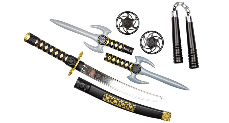 Wicked Costumes Ninja wapen set 6 delig Winston