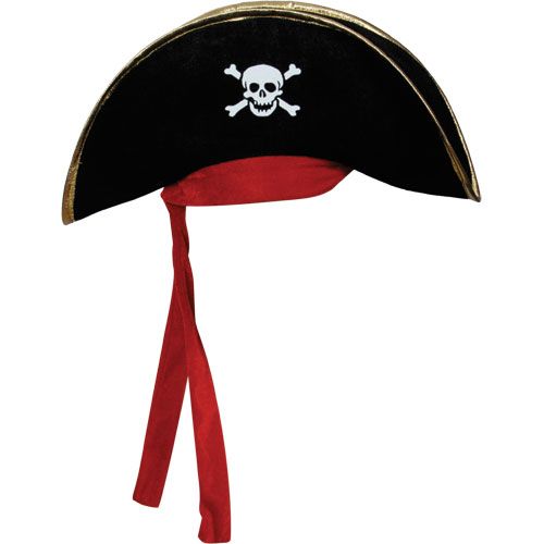 Wicked Costumes Piraten hoed met rode band