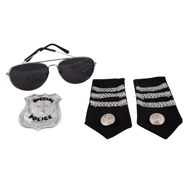 Wicked Costumes Politie set 3 delig William