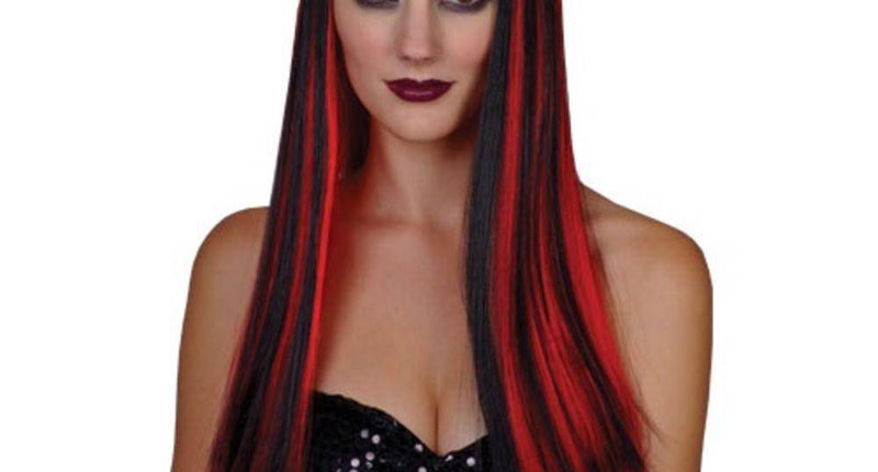 Wicked Costumes Pruik Vampira lang haar