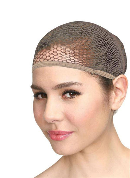 Wicked Costumes Pruiken kapje naturel kleur
