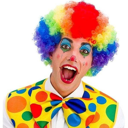 Wicked Costumes Regenboog afro pruik