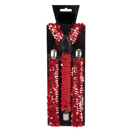 Wicked Costumes Rode bretel met pailletten