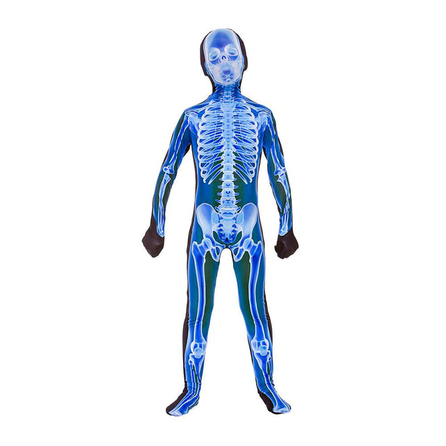 Wicked Costumes Second skin kostuum met skelet print
