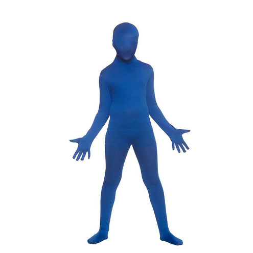 Wicked Costumes Second skin pak blauw kids