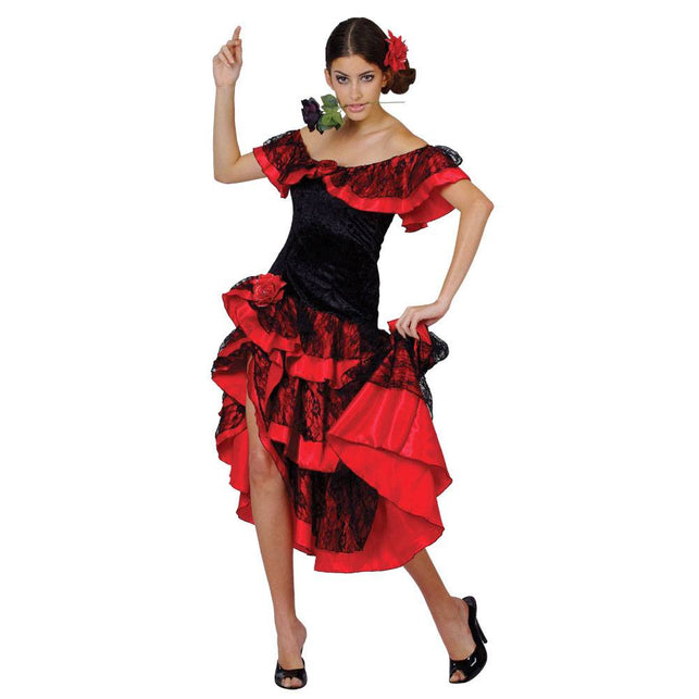 Wicked Costumes Spaanse jurk Alvera