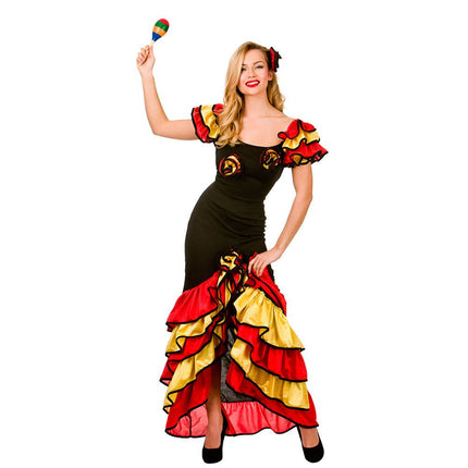 Wicked Costumes Spaanse Samba danseres kostuum