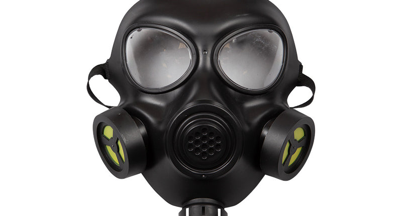 Wicked Costumes Stoer zwart gasmasker Ruud