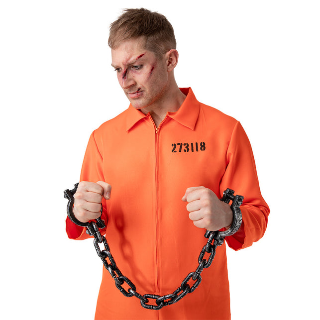 Wicked Costumes Stoere boeien met ketting  82cm