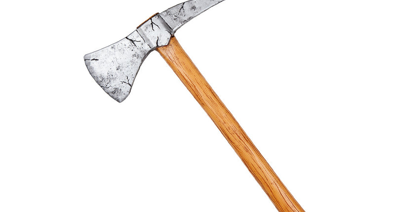 Wicked Costumes Stoere nep houten pikhouweel 39cm