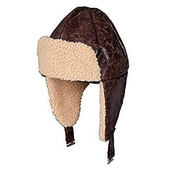 Wicked Costumes Stoffen vliegeniers muts skai leer