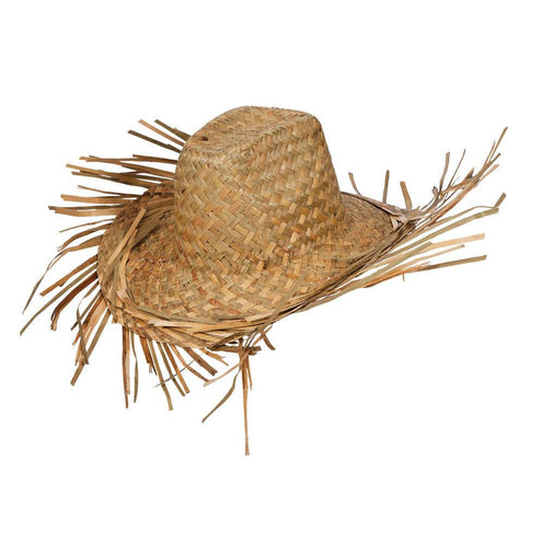 Wicked Costumes Strohoed met rafels beachboy