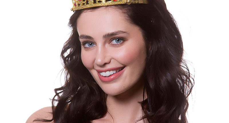 Wicked Costumes Tiara met gouden kroon